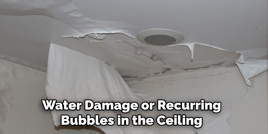 Water Damage or Recurring Bubbles in the Ceiling