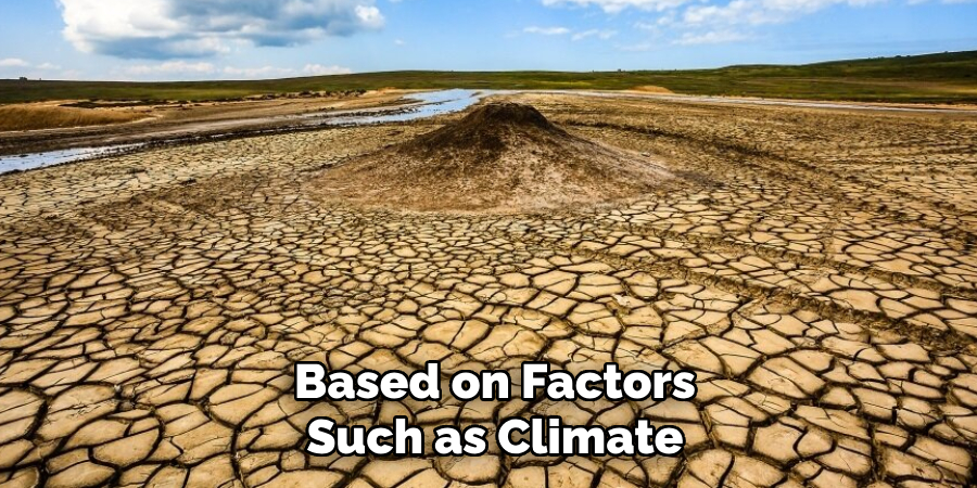 Based on Factors Such as Climate