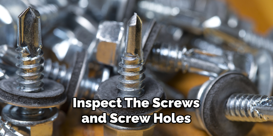 Inspect the Screws and Screw Holes