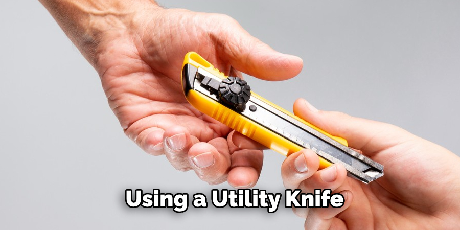 Using a Utility Knife