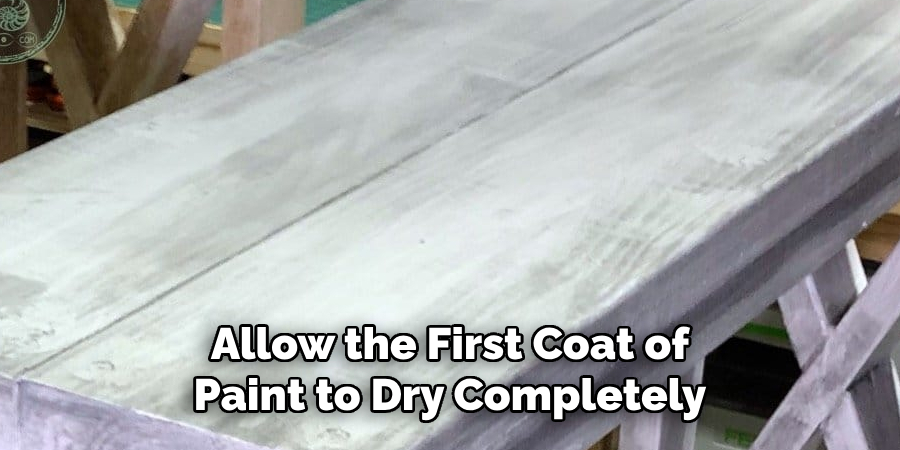 Allow the First Coat of Paint to Dry Completely