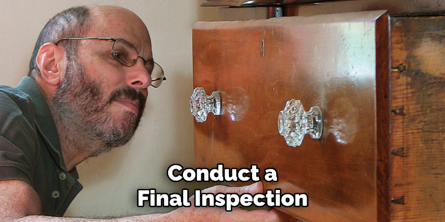 Conduct a Final Inspection