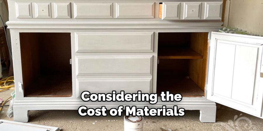 Considering the Cost of Materials