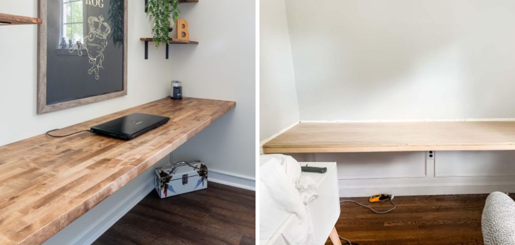 How to Support a Floating Desk