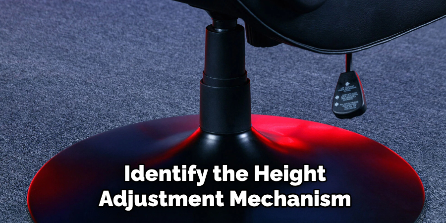 Identify the Height Adjustment Mechanism