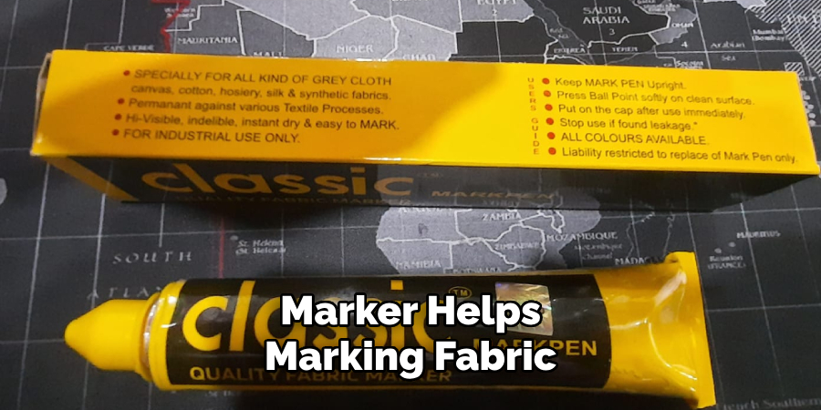 Marker Helps Marking Fabric