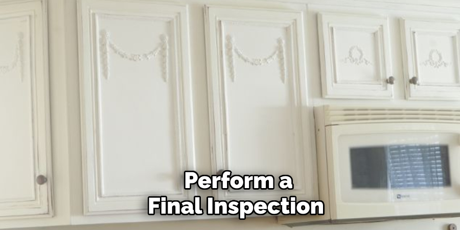 Perform a Final Inspection