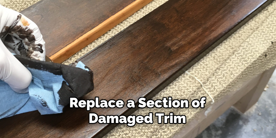 Replace a Section of Damaged Trim