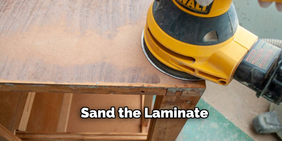 Sanding the Laminate