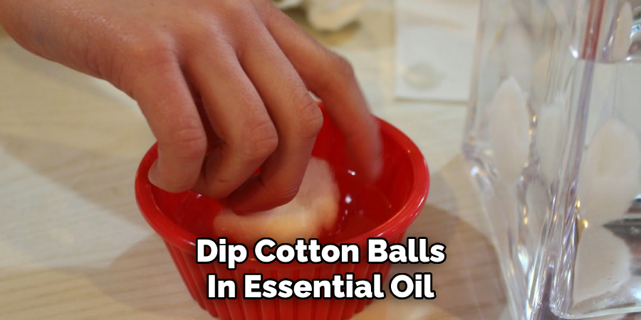 Dip Cotton Balls
In Essential Oil