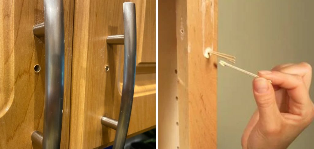 How to Fix Hole in Cabinet Door