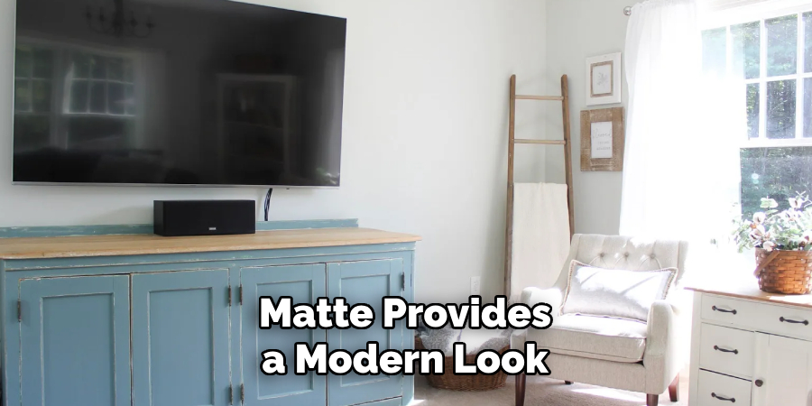 Matte Provides a Modern Look