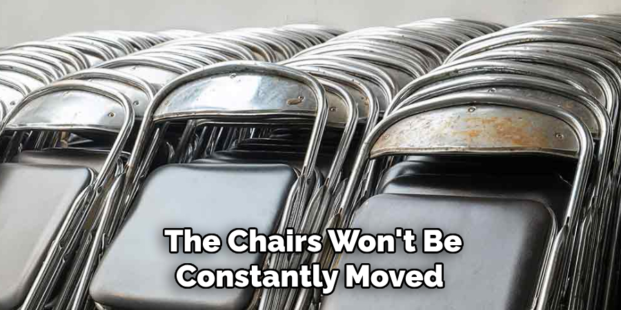 The Chairs Won't Be Constantly Moved 