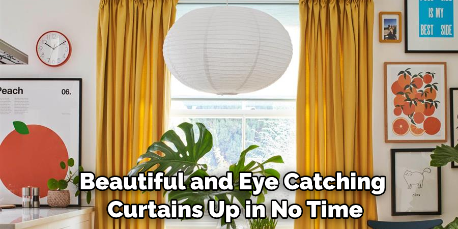 beautiful and eye catching curtains up in no time
