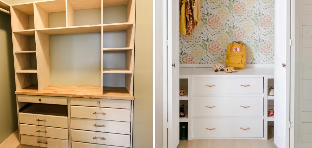 How to Build a Dresser in a Closet