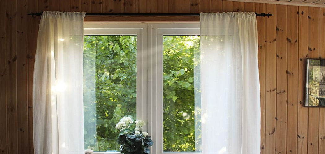 How to Hang Corner Window Curtains