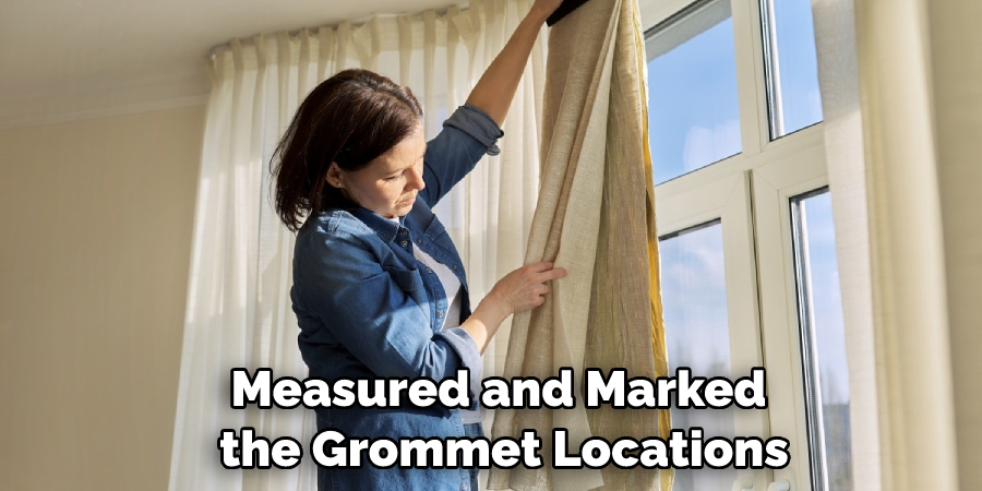 Measured and Marked the Grommet Locations