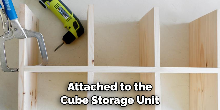 Attached to the Cube Storage Unit