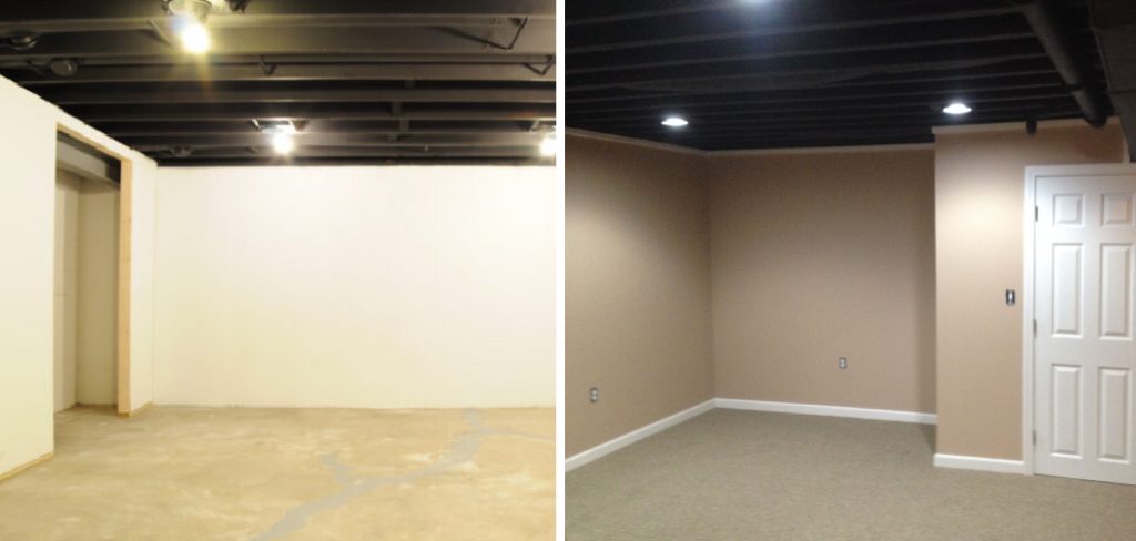 How to Paint Basement Ceiling