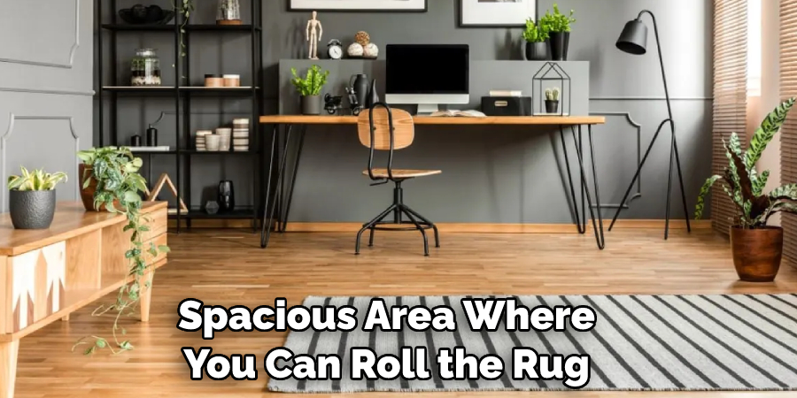 Spacious Area Where You Can Roll the Rug