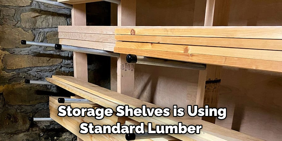  Storage Shelves is Using Standard Lumber