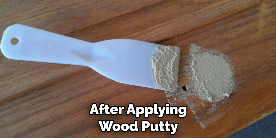 After Applying Wood Putty
