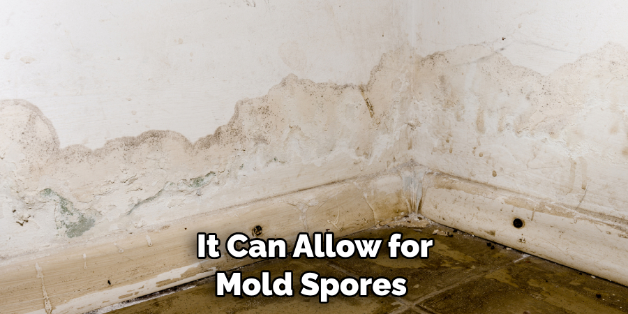 It Can Allow for Mold Spores 