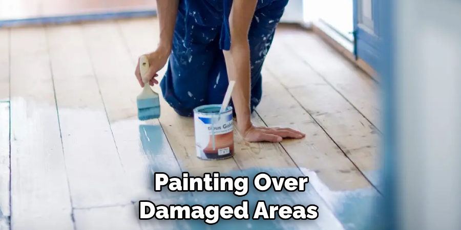 Painting Over Damaged Areas 