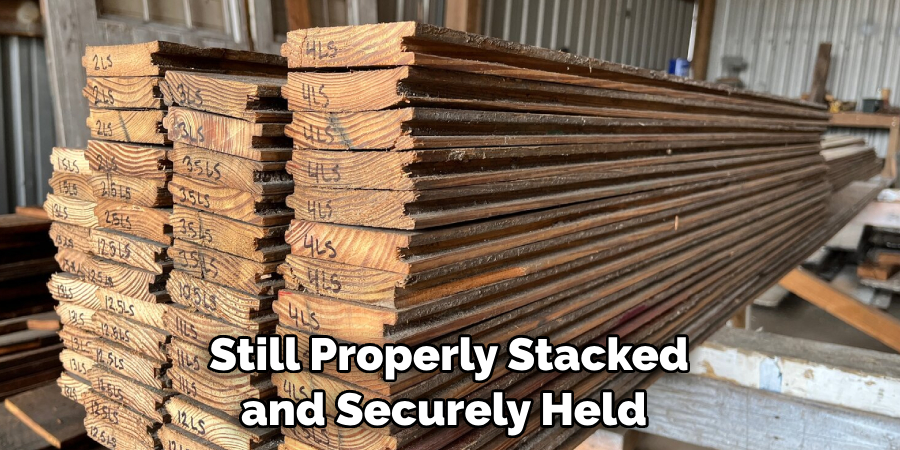 Still Properly Stacked and Securely Held 