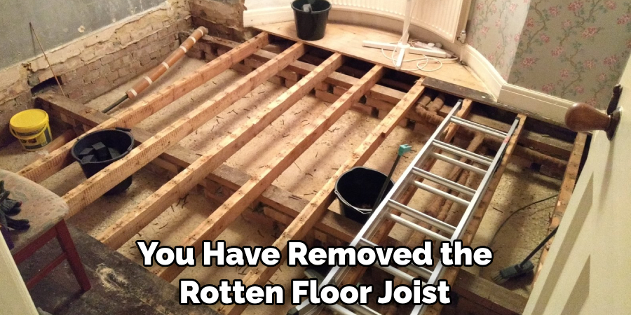 You Have Removed the Rotten Floor Joist