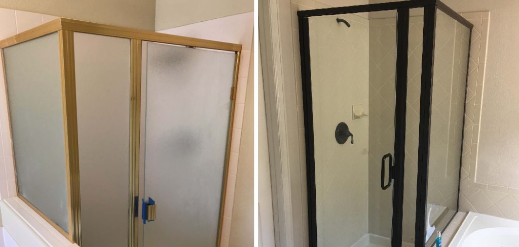 How to Paint Shower Door Frame