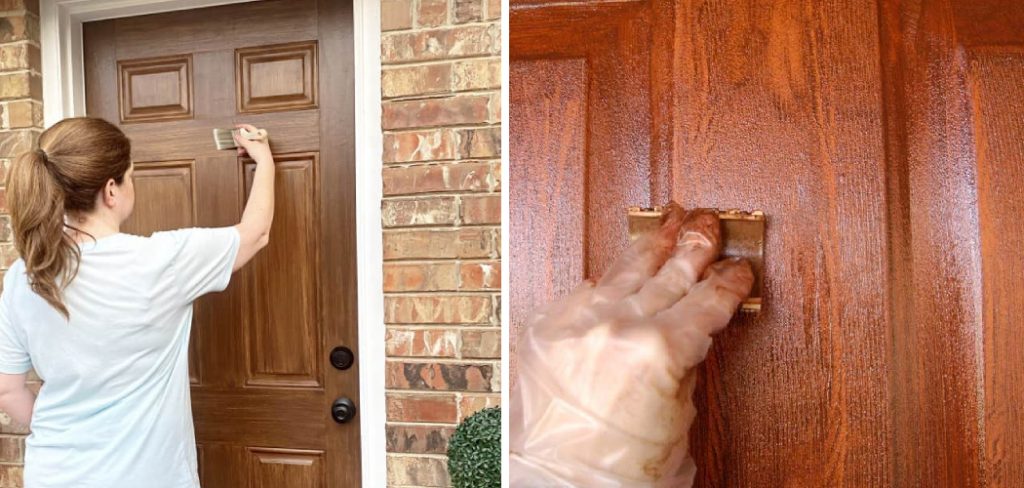 How to Paint a Front Door to Look Like Wood