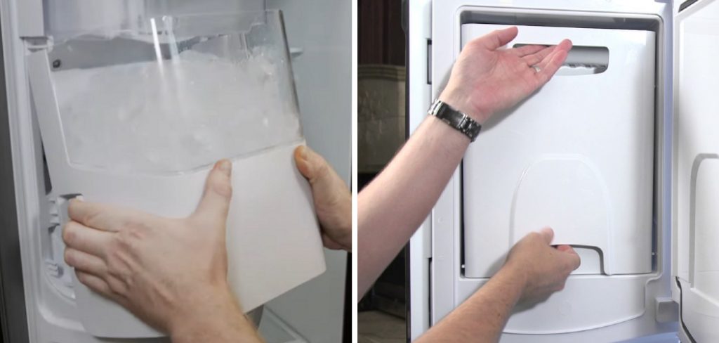 How to Remove Ice Bucket From Samsung French Door Refrigerator