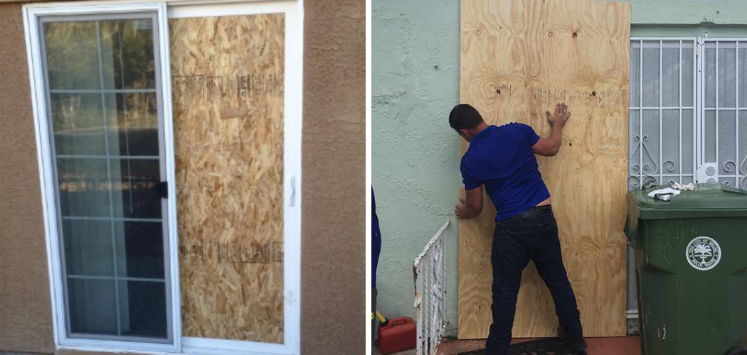 How to Board up a Sliding Glass Door