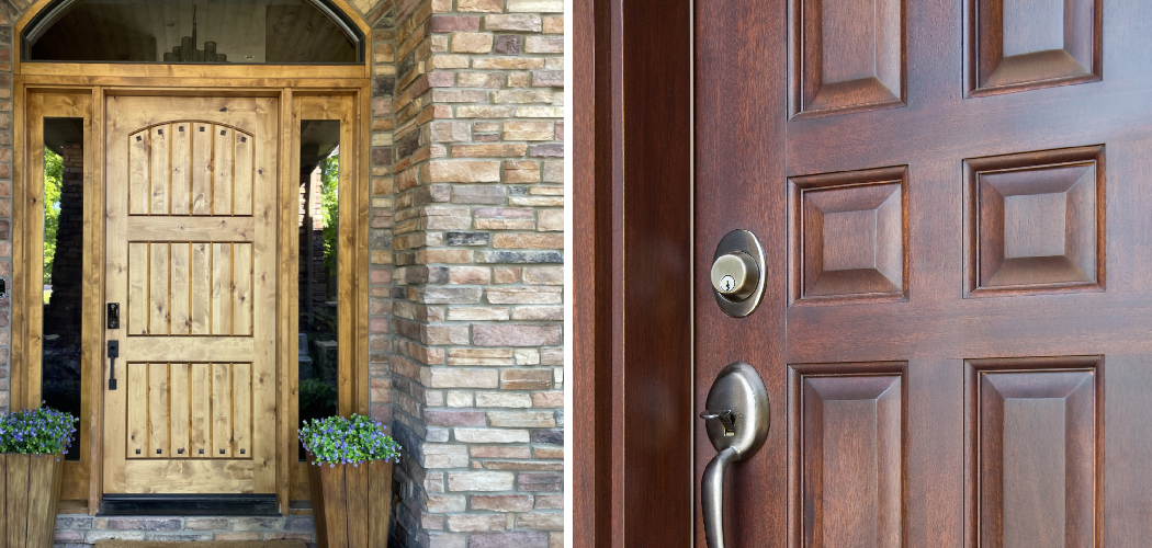 How to Refinish a Front Door Without Removing It