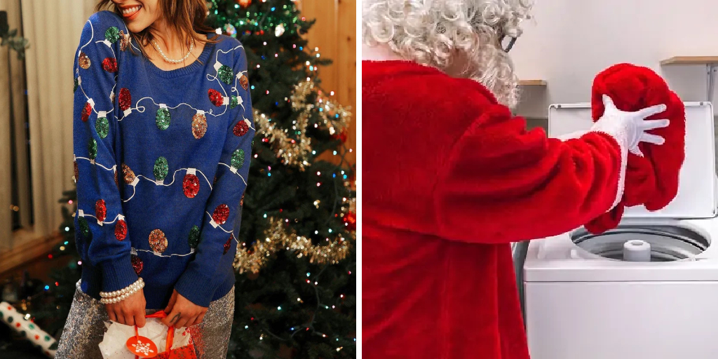 How to Wash a Christmas Sweater With Lights