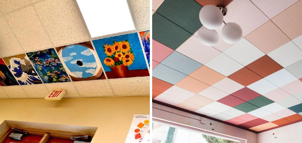 How to Paint Ceiling Tiles