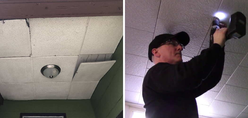 How to Repair Sagging Ceiling Tiles