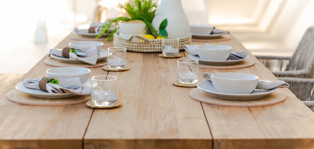 How to Refinish a Teak Dining Table